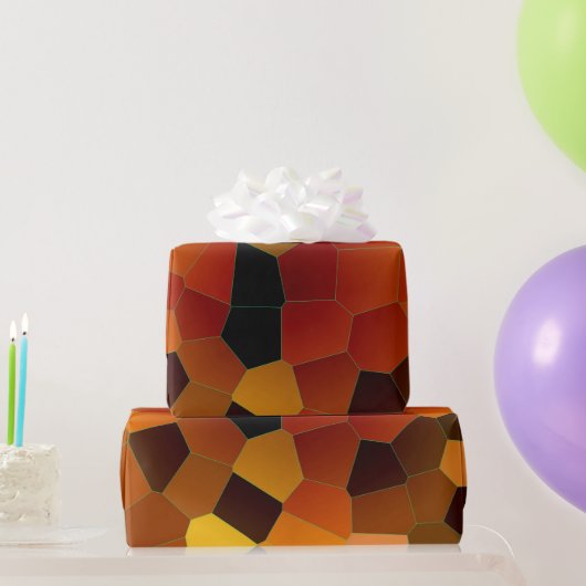 Amber Mosaic Pattern Cadeaupapier (Feestgeschenken)