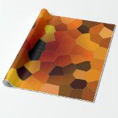 Amber Mosaic Pattern Cadeaupapier (Uitgerold)