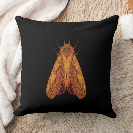 Amber Moth – Surreal Nature Form Kussen (Deken)