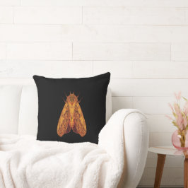 Amber Moth – Surreal Nature Form Kussen