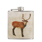 Amber Mums Buck Flask Heupfles (Voorkant)