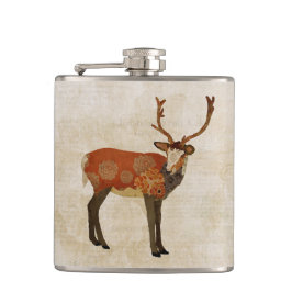 Amber Mums Buck Flask Heupfles