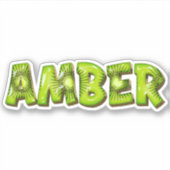 Amber Name Kiwi Design Aufkleber Sticker (Voorkant)