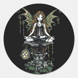 "Amber" Natuur Lotus Fairy Stickers