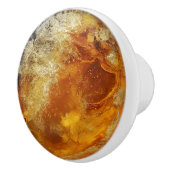 Amber Natuur Pattern Keramische Knop (Rechts)