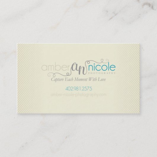 Amber Nicole Photography | Aangepast Visitekaartje (Voorkant)