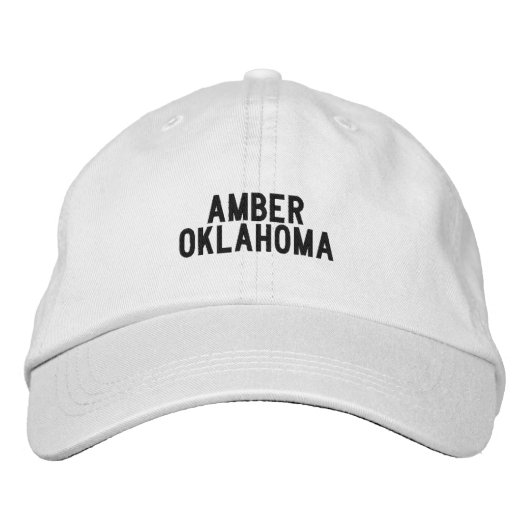 AMBER Oklahoma Hoed Geborduurde Pet (Voorkant)