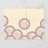 Amber Oranje Kawaii Bubble Tea Verjaardagsfeestje Briefkaart (Achterkant)