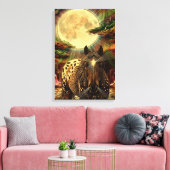 Amber Paard Aura Canvas Afdruk (Insitu (Woonkamer))