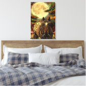 Amber Paard Aura Canvas Afdruk (Insitu (Slaapkamer))