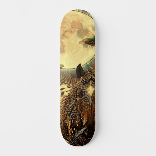 Amber Paard Aura Persoonlijk Skateboard (Voorkant)