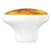 amber patroon keramische knop (Zijkant)