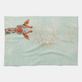 Amber Peeking Giraffe Towel Theedoek (Horizontaal)