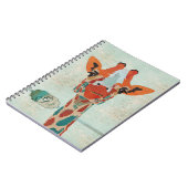 Amber Peking Giraffe Monogram notebook Notitieboek (Linkerzijde)