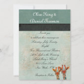 Amber Peking Giraffes Weddenschap Kaart (Voorkant)