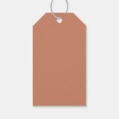 Amber Pumpkin Bedankt Voor Jou Thanksgiving Herfst Cadeaulabel (Achterkant)