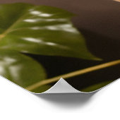 Amber Resin Sculpture – Elegante muurschans Poster (Hoek)