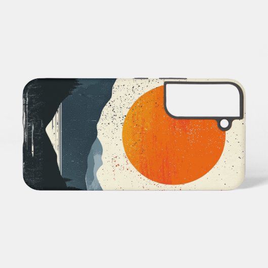 Amber Ridge Silhouette Telefoonhoes Samsung Galaxy Hoesje (Achterkant horizontaal)