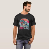 Amber Saurus Funny Personalized Dinosaur T Rex Nam T-shirt (Voorkant volledig)
