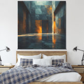 Amber Silence Chamber Canvas Afdruk (Insitu (Slaapkamer))
