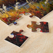 Amber Silence Over the Fields Puzzle Legpuzzel (Zijkant)