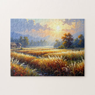 Amber Silence Over the Fields Puzzle Legpuzzel