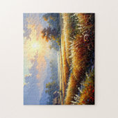 Amber Silence Over the Fields Puzzle Legpuzzel (Verticaal)