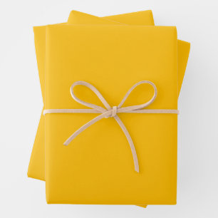 Amber Solid Color Inpakpapier Vel