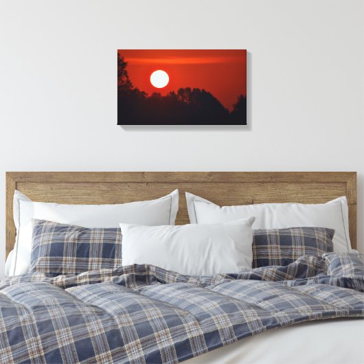 Amber Sunrise Canvas Afdruk (Insitu (Slaapkamer))