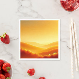 Amber Sunrise Herfst Gradient Découpage Napkins Servet