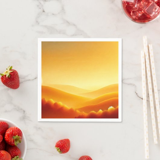 Amber Sunrise Herfst Gradient Découpage Napkins Servet (Insitu)