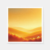 Amber Sunrise Herfst Gradient Découpage Napkins Servet (Voorkant)
