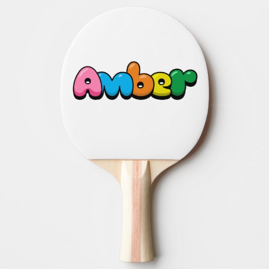 Amber Tafeltennisbatje (Voorkant)