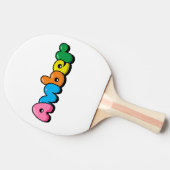 Amber Tafeltennisbatje (Zijkant)
