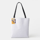Amber tuintas contrast boodschappentas tote bag (Achterkant)