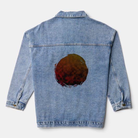 Amber vervaagt denim jacket (Achterkant)