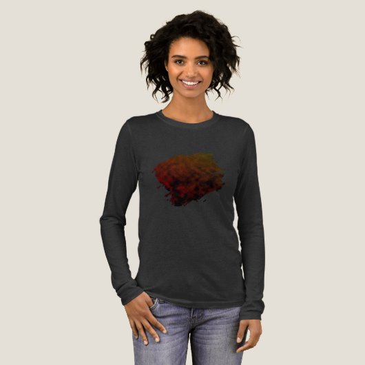 Amber vervaagt Tri-Blend shirt (Voorkant)