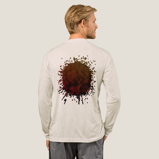 Amber vervaagt Tri-Blend shirt (Achterkant)