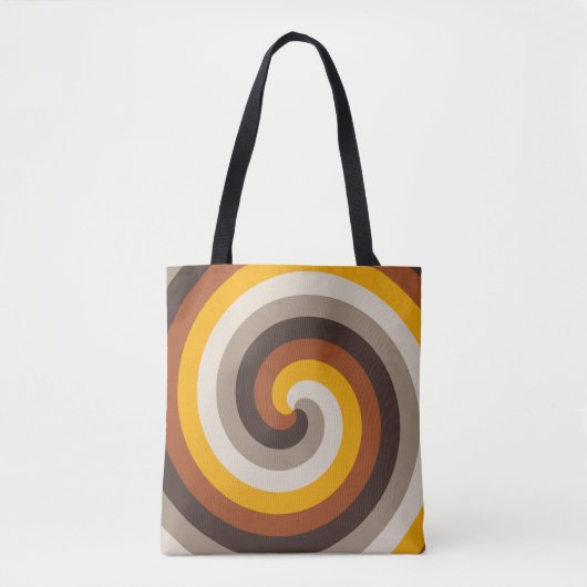 Amber Vlam Spiraal Tote Bag (Voorkant)