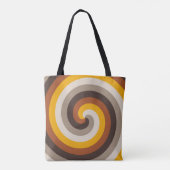 Amber Vlam Spiraal Tote Bag (Achterkant)