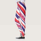 Amber Voeg Je Naam Toe Abstracte Kunst Leggings (Links)