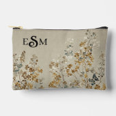 Amber weide bloemenkleuren monogram etui (Voorkant)