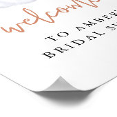 AMBER White Pumpkin Herfst Vrijgezellenfeest Welko Poster (Hoek)