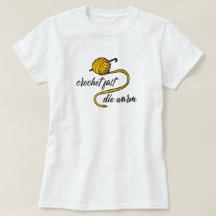 Amber Yellow Crochet Fast, Die Warm T-Shirt