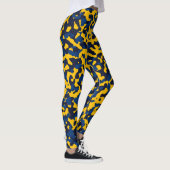 Amber Yellow, Midnight Blue, Haiti Blue, Camo Leggings (Rechts)