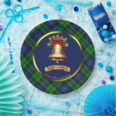 Ambercrombie Tartan Gepersonaliseerde Kerstmis Papieren Bordje (Feest)