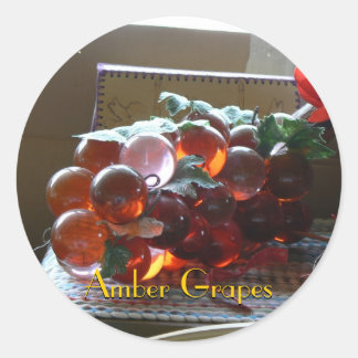 Amberdruiven Ronde Sticker