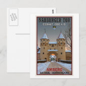 Amberg - Nabburger Tor Briefkaart (Voorkant / Achterkant)