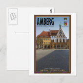 Amberg - Rathaus Briefkaart (Voorkant / Achterkant)