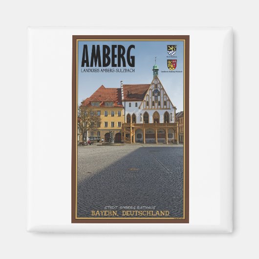 Amberg - Rathaus Magneet (Voorkant)